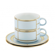 Ginori Diva Celeste Tea Set For Two